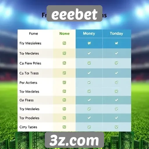 Comparativo entre eeebet e concorrentes no mercado